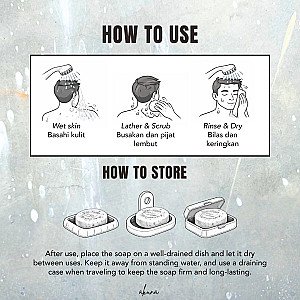 Akuna Botanical Sabun Mandi Alami Charcoal Bamboo