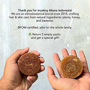 Akuna Botanical Pine Tar Gondorukem Soap Bar Antiseptic Alami 