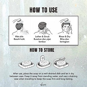 Akuna Botanical Pine Tar Gondorukem Soap Bar Antiseptic Alami 