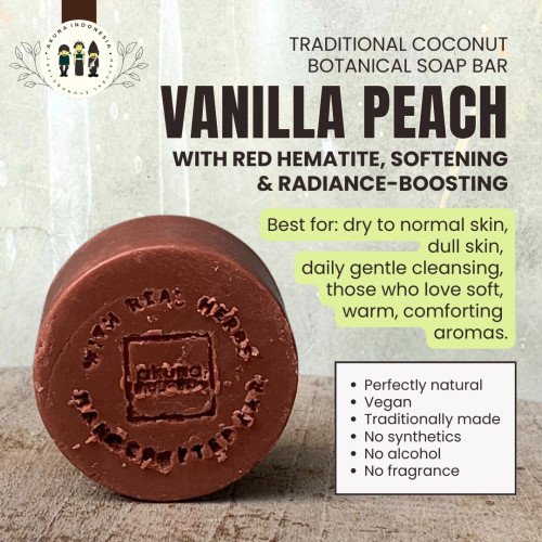 Vanilla Peach Maroon Soap Bar