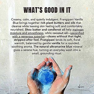 Frangipani Vanilla Blue Soap Bar