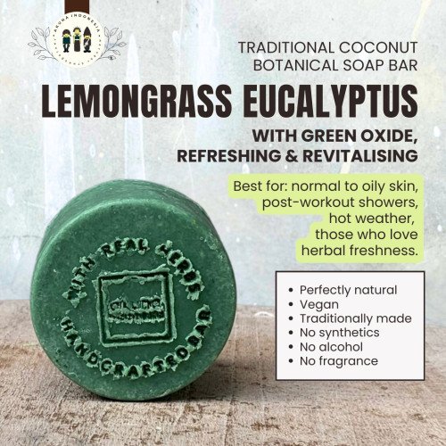 Akuna Botanical Sabun Mandi Lemongrass Eucalyptus Green Alami