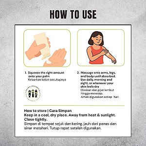 Akuna Botanical Daily Light Body Lotion Alami Frangipani Vanilla