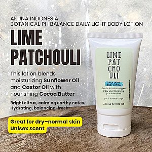 Akuna Botanical Daily Light Body Lotion Alami Lime Patchouli