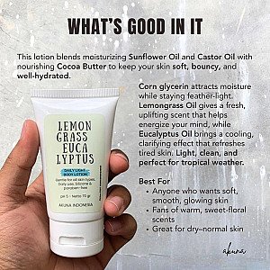 Akuna Botanical Daily Light Body Lotion Alami Lemongrass Eucalyptus
