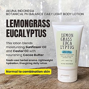 Akuna Botanical Daily Light Body Lotion Alami Lemongrass Eucalyptus
