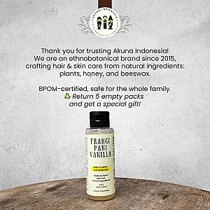 Akuna Botanical Daily Light Shower Gel Alami Frangipani Vanilla 