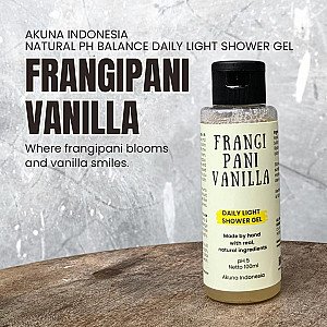Akuna Botanical Daily Light Shower Gel Alami Frangipani Vanilla 