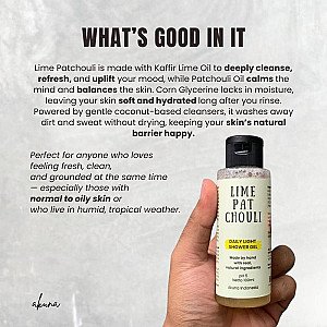 Akuna Botanical Daily Light Shower Gel Alami Lime Patchouli