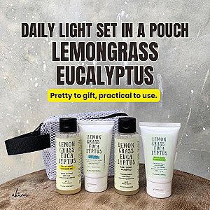 Akuna Botanical Daily Light Shower Gel Alami Lemongrass Eucalyptus