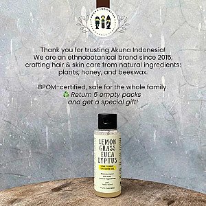 Akuna Botanical Daily Light Shower Gel Alami Lemongrass Eucalyptus