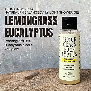 Akuna Botanical Daily Light Shower Gel Alami Lemongrass Eucalyptus