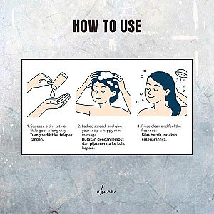 Akuna Botanical Daily Light Shampoo Harian Lavender Geranium 