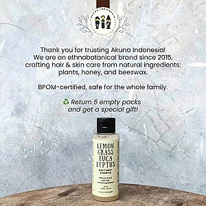Akuna Botanical Daily Light Shampoo Harian Alami Lemongrass Eucalyptus 