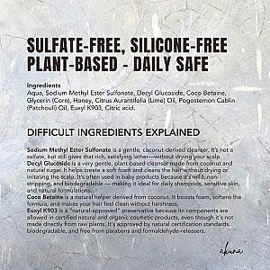 Akuna Botanical Daily Light Shampoo Harian Lime Patchouli 