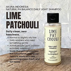 Akuna Botanical Daily Light Shampoo Harian Lime Patchouli 