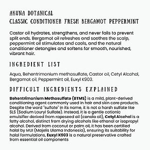 Akuna Botanical Fresh Bergamot Peppermint Classic Conditioner