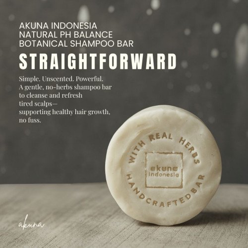 Akuna Botanical No Herbs Unscented Shampoo Bar Alami