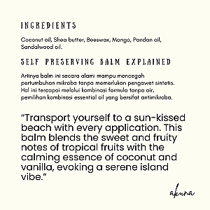 Akuna Botanical Perfume Balm - Tropical Escape