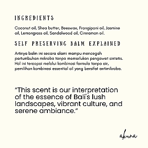 Akuna Botanical Perfume Balm - Bali Memory Red