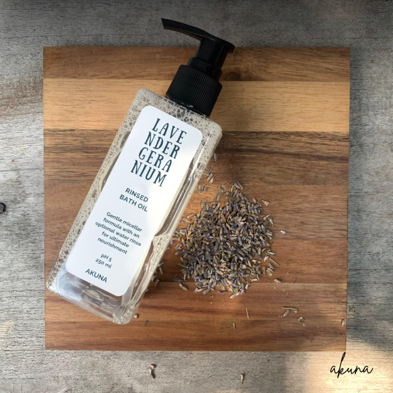 Akuna Botanical Lavender Geranium Rinse-Off Bath Oil 