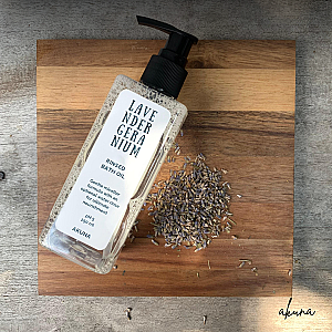 Akuna Botanical Lavender Geranium Rinse-Off Bath Oil 