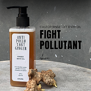 Akuna Botanical Anti Pollutant Ginger Rinse-Off Bath Oil