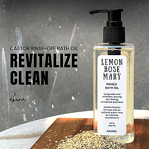 Akuna Botanical Lemon Rosemary Rinse-Off Bath Oil