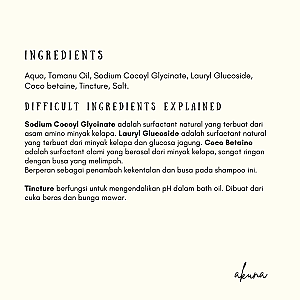 Akuna Botanical Tamanu Rinse-Off Bath Oil